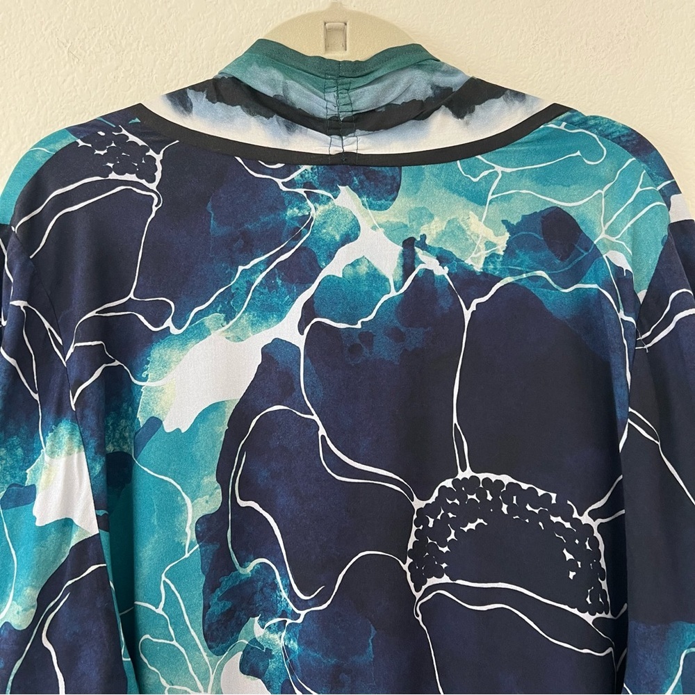 NWT Anthropologie Bl^nk London Rubina Watercolor Duster Kimono Boho Resort SZ OS - Picture 11 of 15